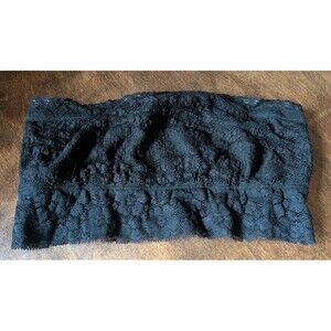 Free People Lace Bandeau Bralette Intimately Strapless Wireless Bra Small Black